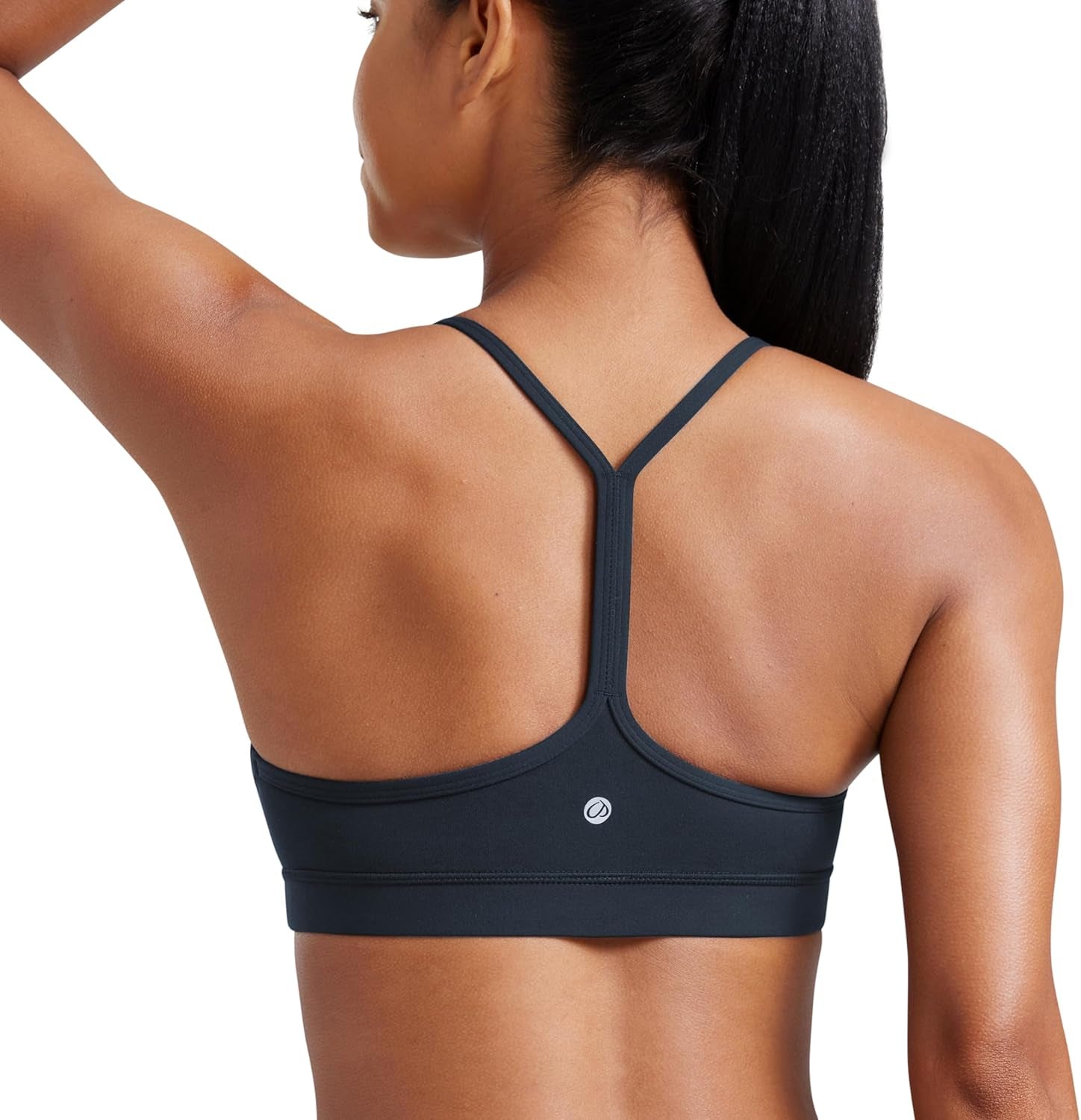 Butterluxe Y Back Sports Bras for Women - Padded Racerback Low Impact Spaghetti Thin Strap Workout Yoga Top