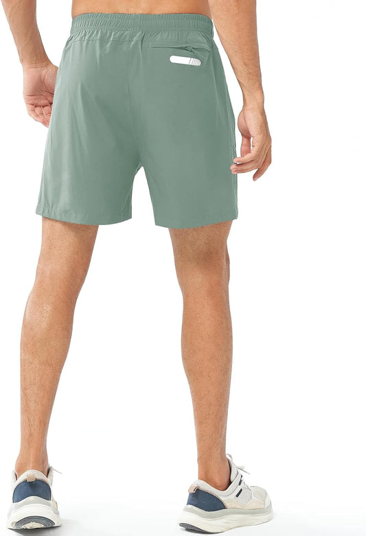 Men'S Athletic Running Shorts Gym Workout Shorts 7"/ 9"/ 5" Quick Dry Lightweight Sports Basketball Exercise Tennis