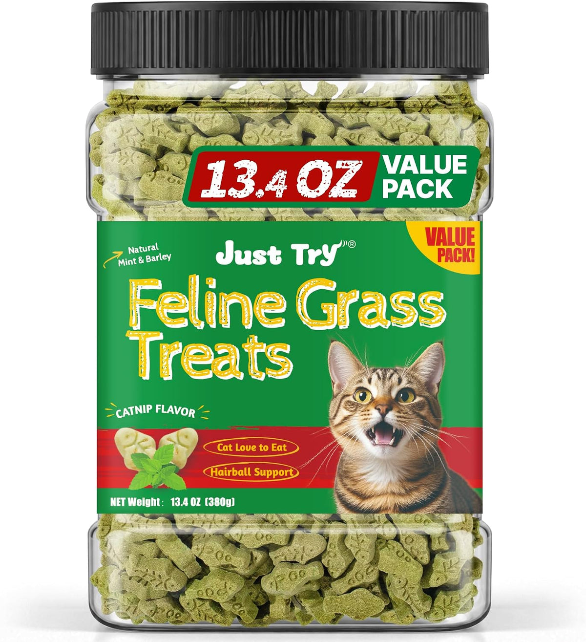 Cat Grass Treats for Indoor Cats Hairball Control
