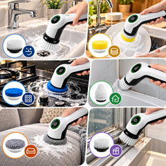 Electric Spin Scrubber Cleaning Brush