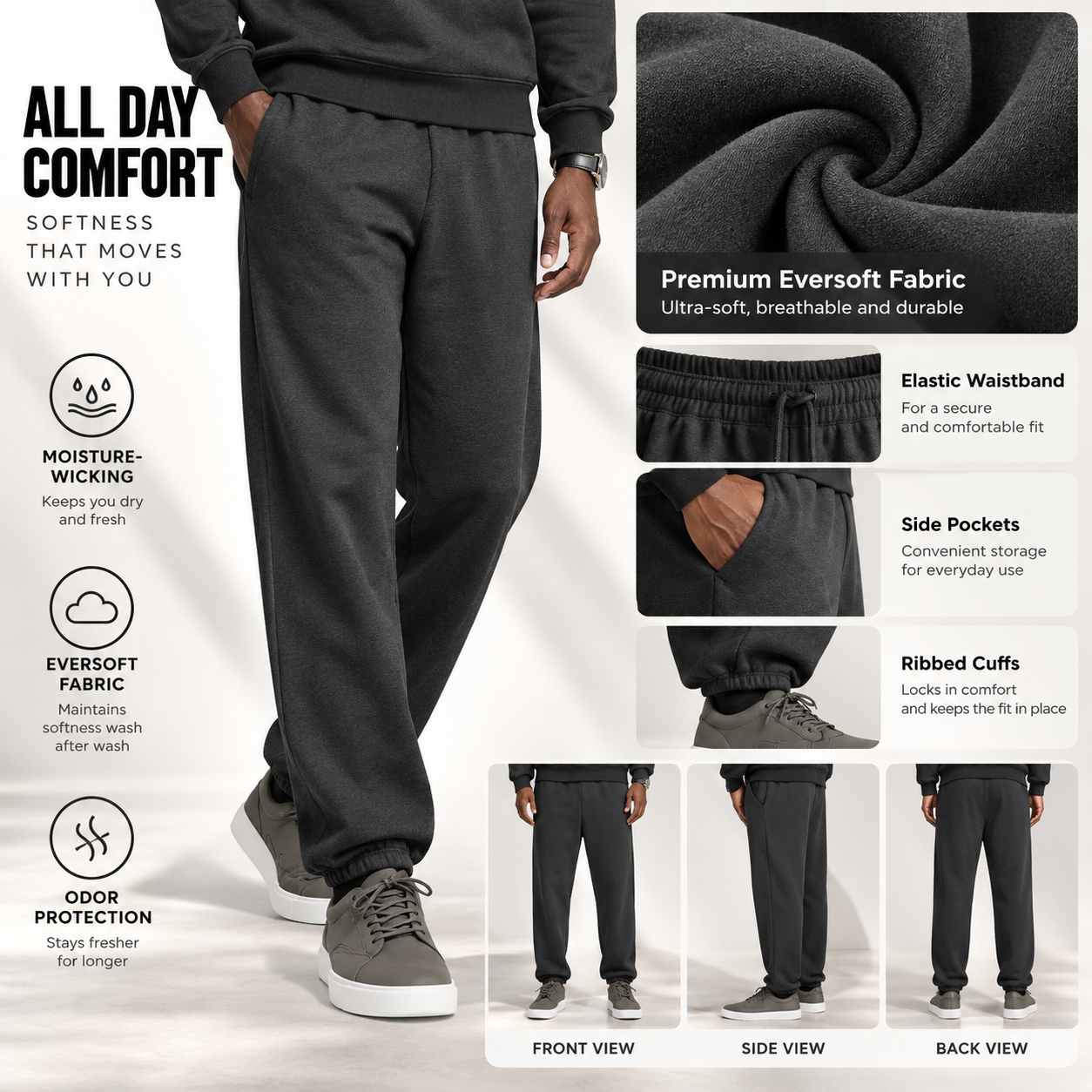 Fleece Elastic Bottom Sweatpants