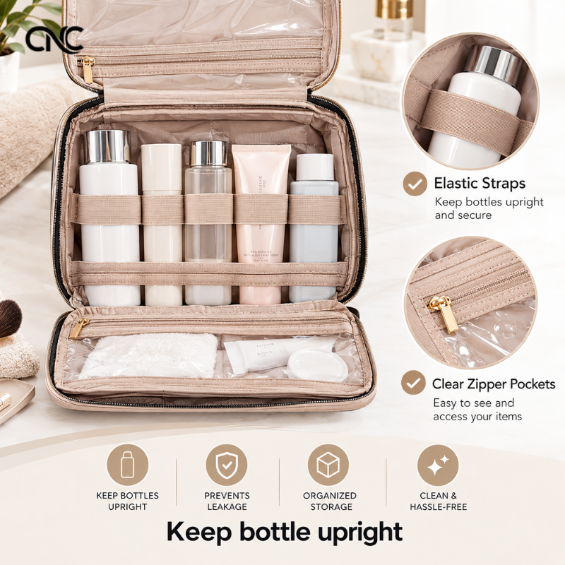 Hanging Toiletry Bag Water-Resistant Travel Organizer