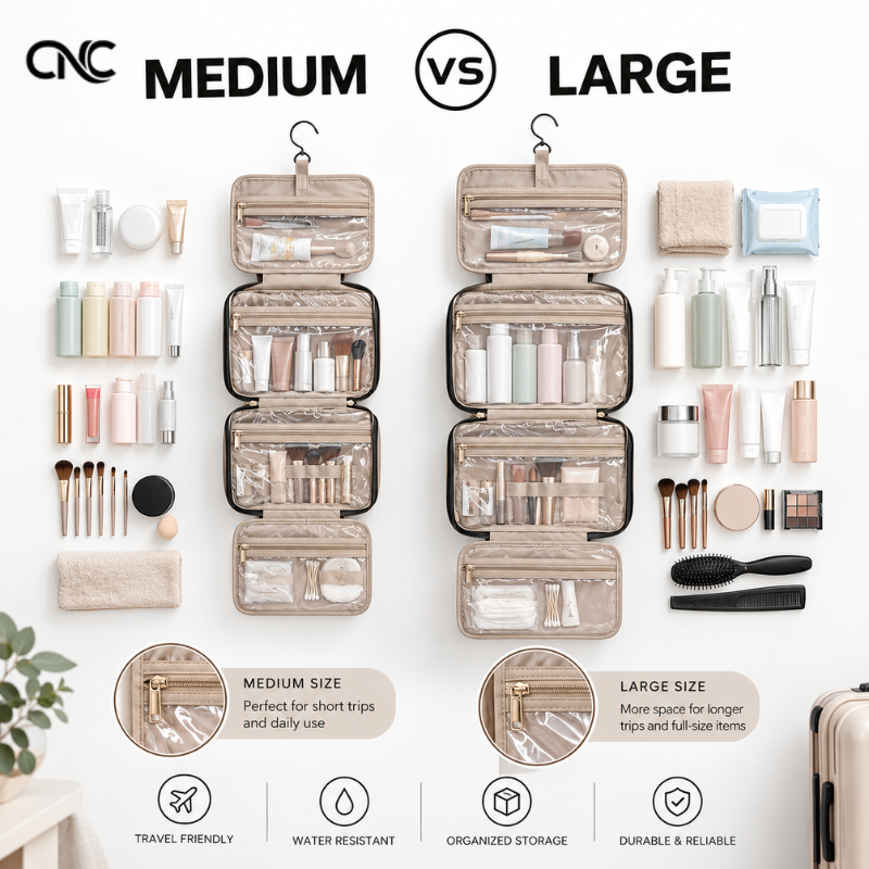 Hanging Toiletry Bag Water-Resistant Travel Organizer