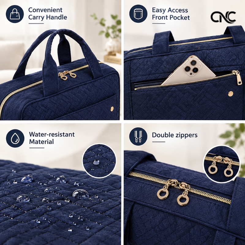 Hanging Toiletry Bag Water-Resistant Travel Organizer