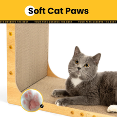 L-Shaped Cardboard Cat Scratcher