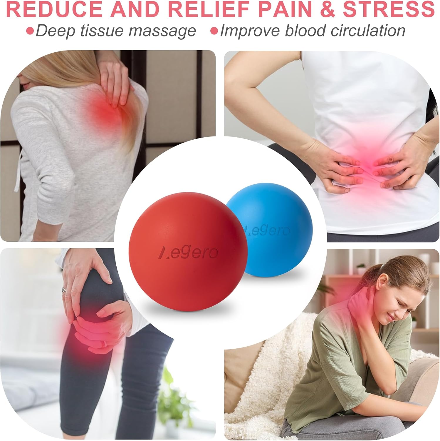 Massage Lacrosse Balls Set of 2