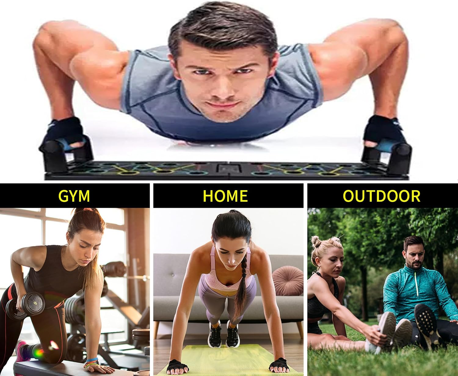 Foldable Push-Up Board