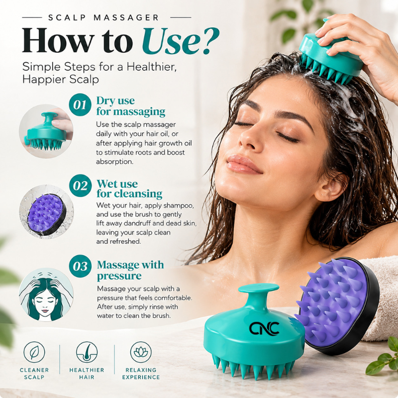 2-Pack Scalp Massager Shampoo Brush