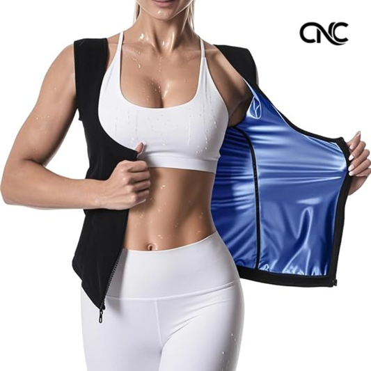 Women's Sauna Suit Vest with Zipper