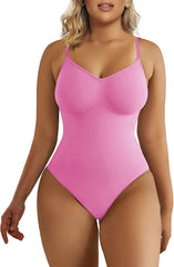 Women'S Seamless Shapewear Bodysuit Tummy Control Body Shaper Waist Defining Body Suit
