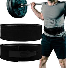 Weightlifting Belt for Men and Women, Black 10Mm Thick, 4-Inch Wide Lever Belt for Safely Increasing Weight and Lifting Power for Deadlifts, Squats, and Other Workouts