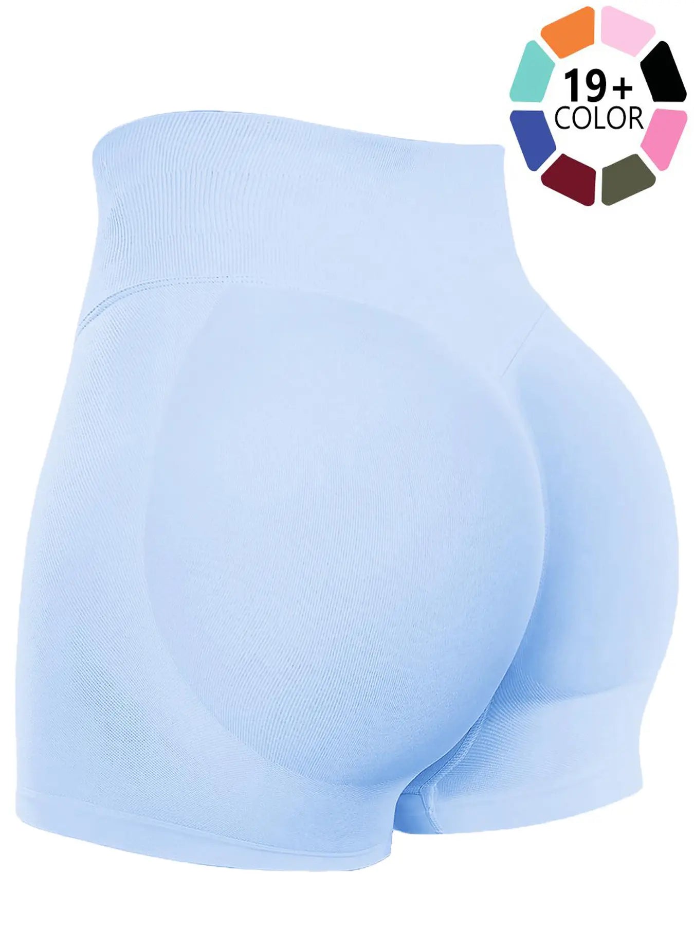 Seamless Shorts for Women, Invisible Scrunch Butt Lifting Gym Booty Biker Shorts, Breathable Comfortable High Stretch Skinny Shorts, Gym Shorts, Ladies Sportswear for Indoor Outdoor Wear, Athletic Shorts, High Waist Shorts