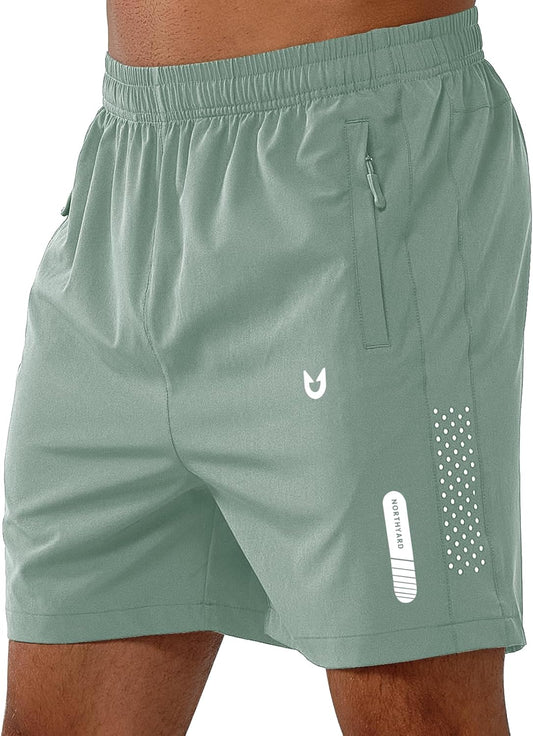 Men'S Athletic Running Shorts Gym Workout Shorts 7"/ 9"/ 5" Quick Dry Lightweight Sports Basketball Exercise Tennis