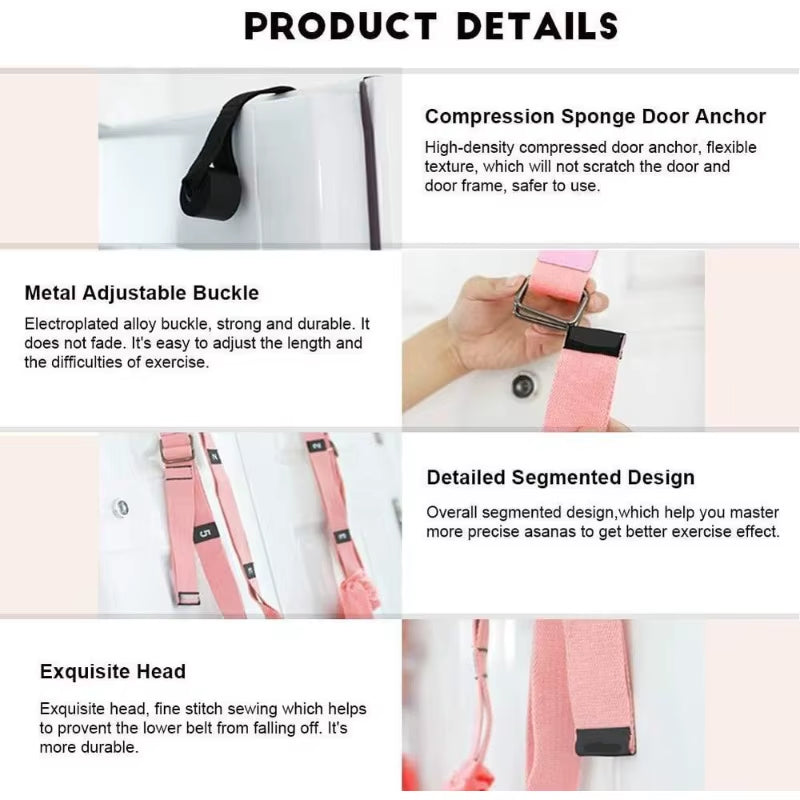 Adjustable Aerial Hammock Set Yoga Swing Stretching Strap Pilates Accessories Gym Training Equipment Triangle Hammock Camping