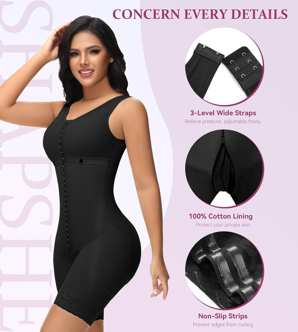 Fajas Colombianas Shapewear for Women Tummy Control Bodysuit Body Shaper for Women Post Surgery Compression