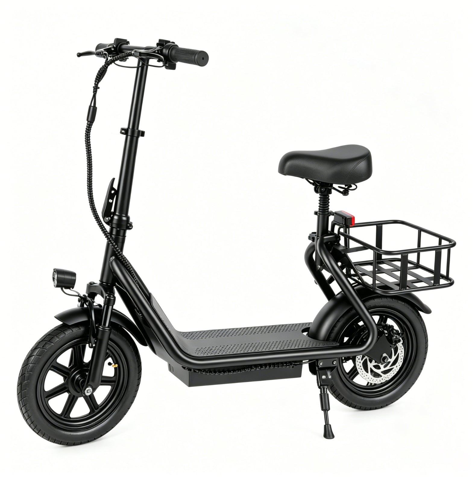 48V 10.4AH/22.5AH Electric Scooter Adults Foldable Escooter Seat & Carry Basket