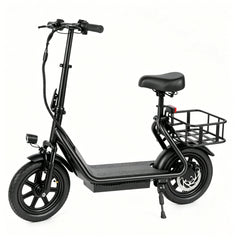 48V 10.4AH/22.5AH Electric Scooter Adults Foldable Escooter Seat & Carry Basket