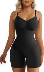 Women'S Seamless Shapewear Bodysuit Tummy Control Body Shaper Waist Defining Body Suit