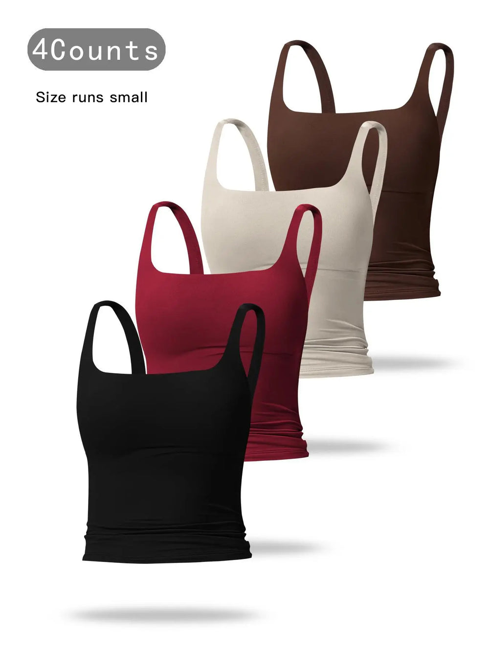 Women'S Solid Color Sports Tank Top, Casual Comfy Breathable Sleeveless Workout Top for Yoga Gym Workout Running, Ladies Sportswear for All Seasons, Athletic Yoga Tops