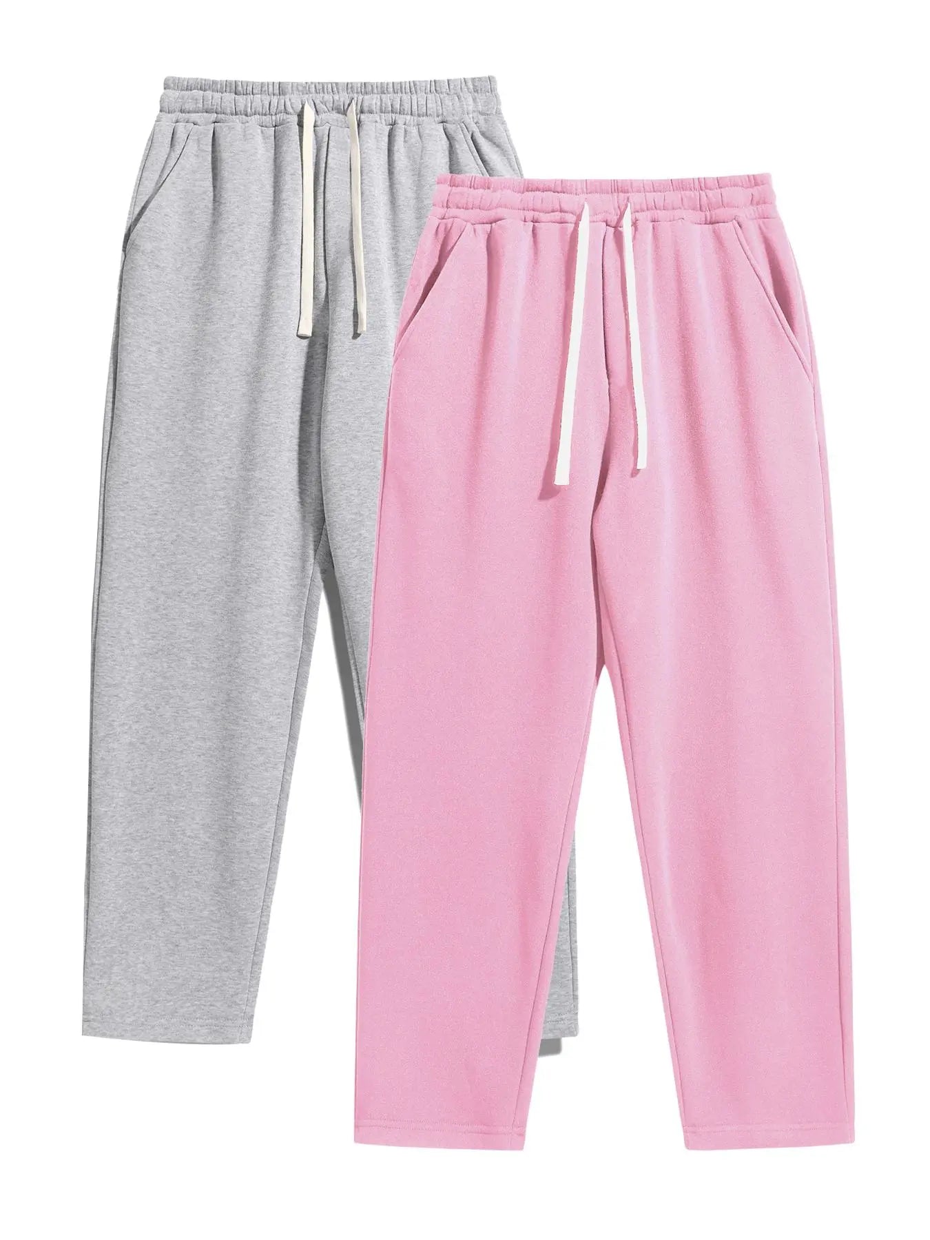 Men'S Drawstring Waist Sweatpants, Athleisure Style Regular Fit Pants with Pockets for Fall & Winter, Casual Men'S Trousers, Sports Bottoms, Casual Sporty Trousers