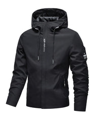 Men'S Windproof Waterproof Jacket, Fall Winter Hooded Pullover Coat, Casual Sports Comfortable Top, Outdoor Hiking Party Travel Cycling, Windproof Outerwear