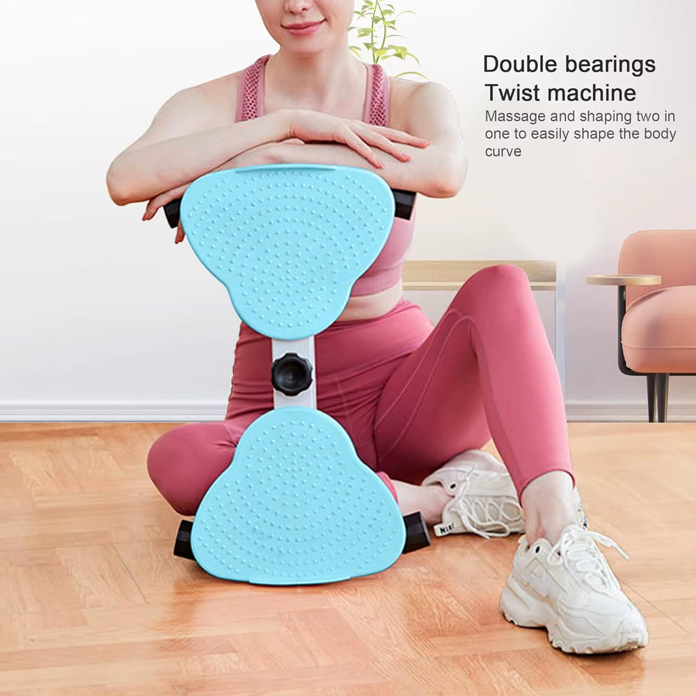 Portable Waist Twist Machine with Adjustable Resistance, Home Gym Equipment for Women Ab Exercise Board with 300 LBS Weight
