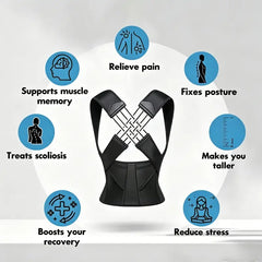 Corrective Hunchback Artifact Posture Strap for Adults Male & Female Open Shoulder Beauty Shapewear Womenswear Outdoorfun