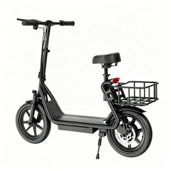 48V 10.4AH/22.5AH Electric Scooter Adults Foldable Escooter Seat & Carry Basket