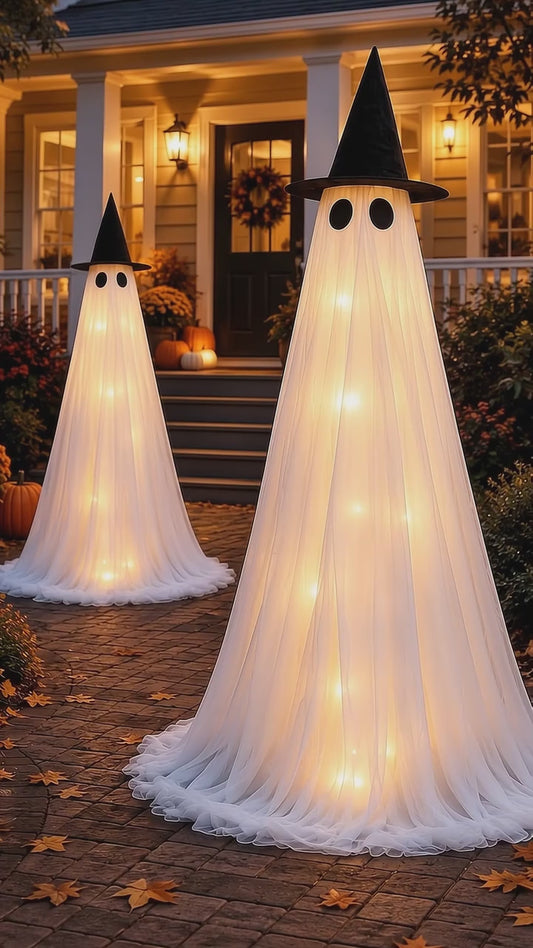 2 Pack Halloween Ghost Decorations