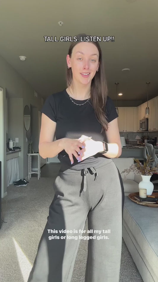 High Waisted Baggy Sweat Track Pants