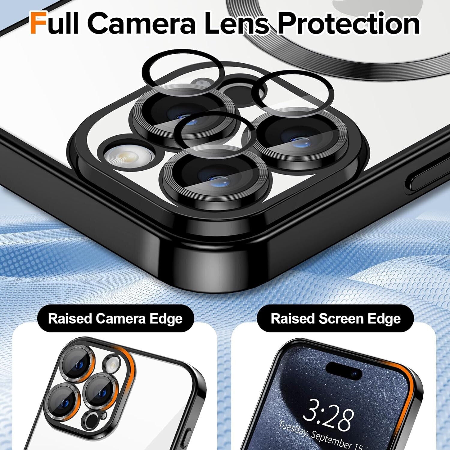 Ultimate Shockproof MagSafe Case with Camera Lens Protection for iPhone 16/15/14/13 Pro Max