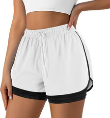 Women's 2-in-1 Running Shorts with Built-In Liner & Pocket