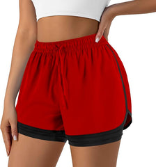 Women's 2-in-1 Running Shorts with Built-In Liner & Pocket